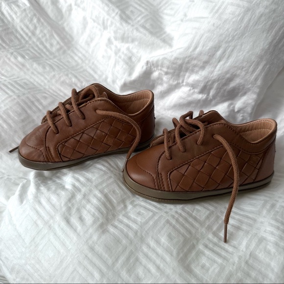 Bottega Veneta Intrecciato baby shoes brown 6-12mos - Picture 2 of 8